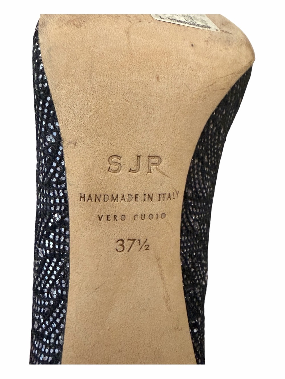 SJP by Sarah Jessica Parker Fawn Glitter Pumps | Size 37.5 | 100 mm heel - Picture 8 of 9